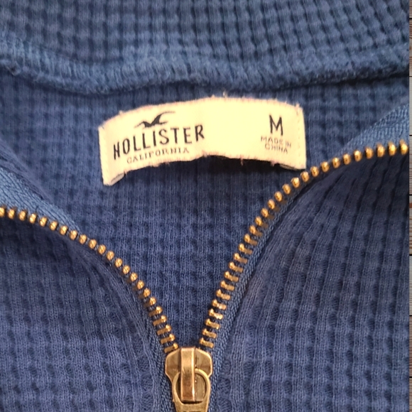 Hollister Cut Off Cropped Cotton Pull Over Shirt Size Medium - Picture 9 of 9